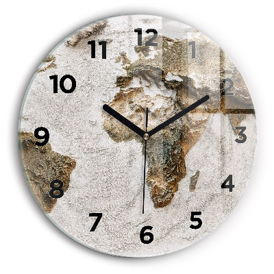 Horloge ronde Carte du vieux monde