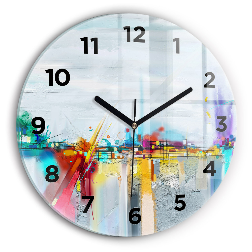 Horloge ronde murale Pont abstrait