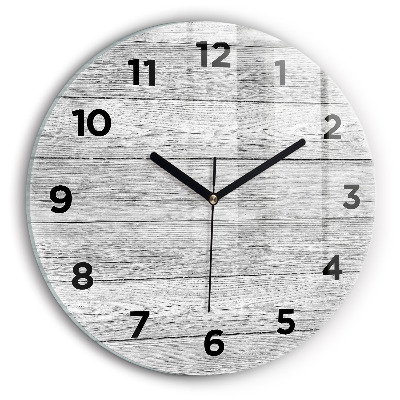 Horloge ronde Panneaux en bois