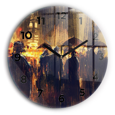 Horloge ronde en verre Impressionnisme dans le marché de l'art