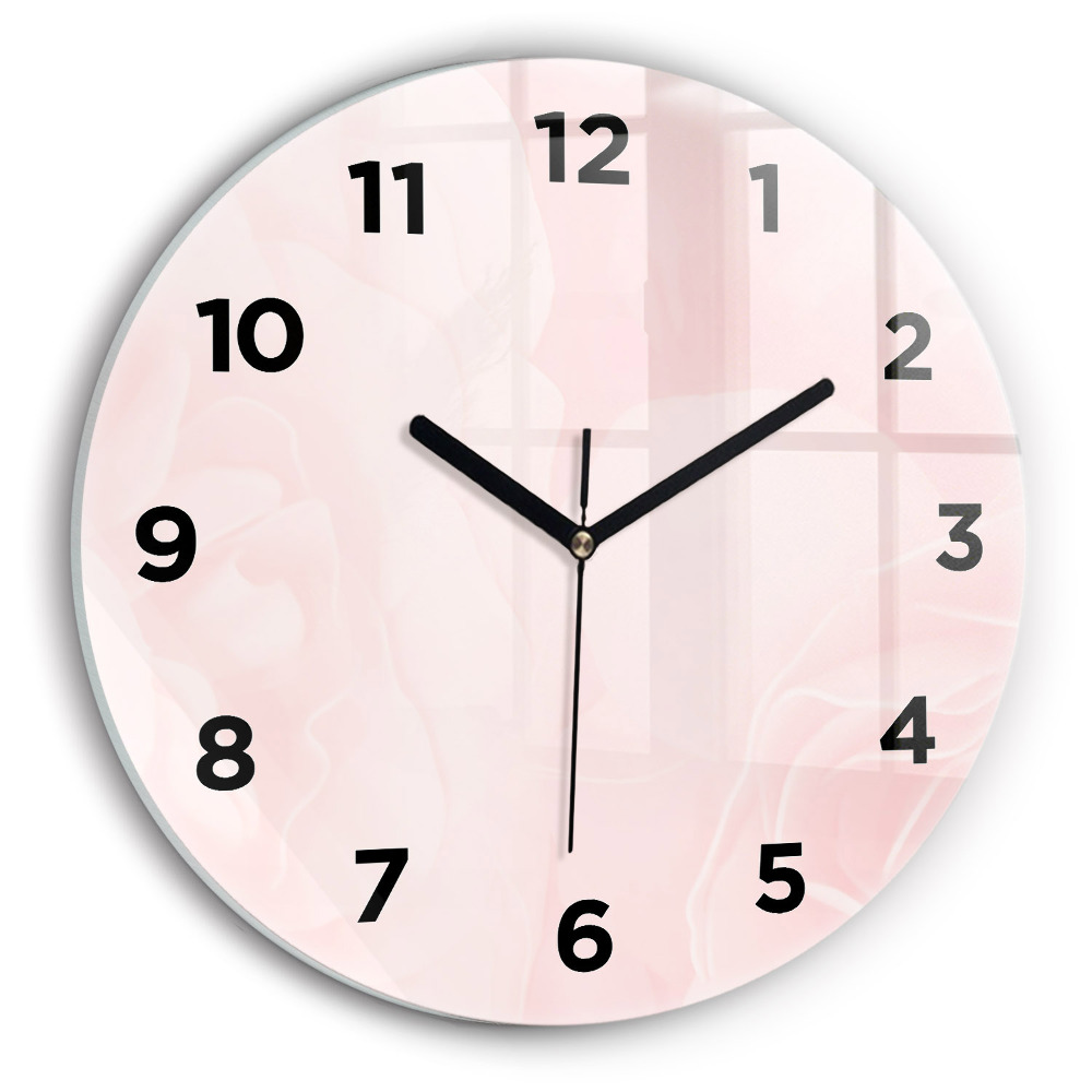 Horloge ronde Roses en fleurs