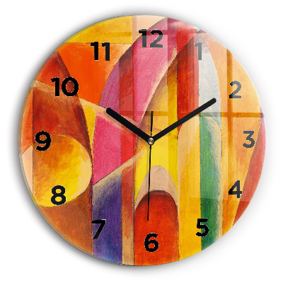 Horloge ronde Décoration artistique Abstraction