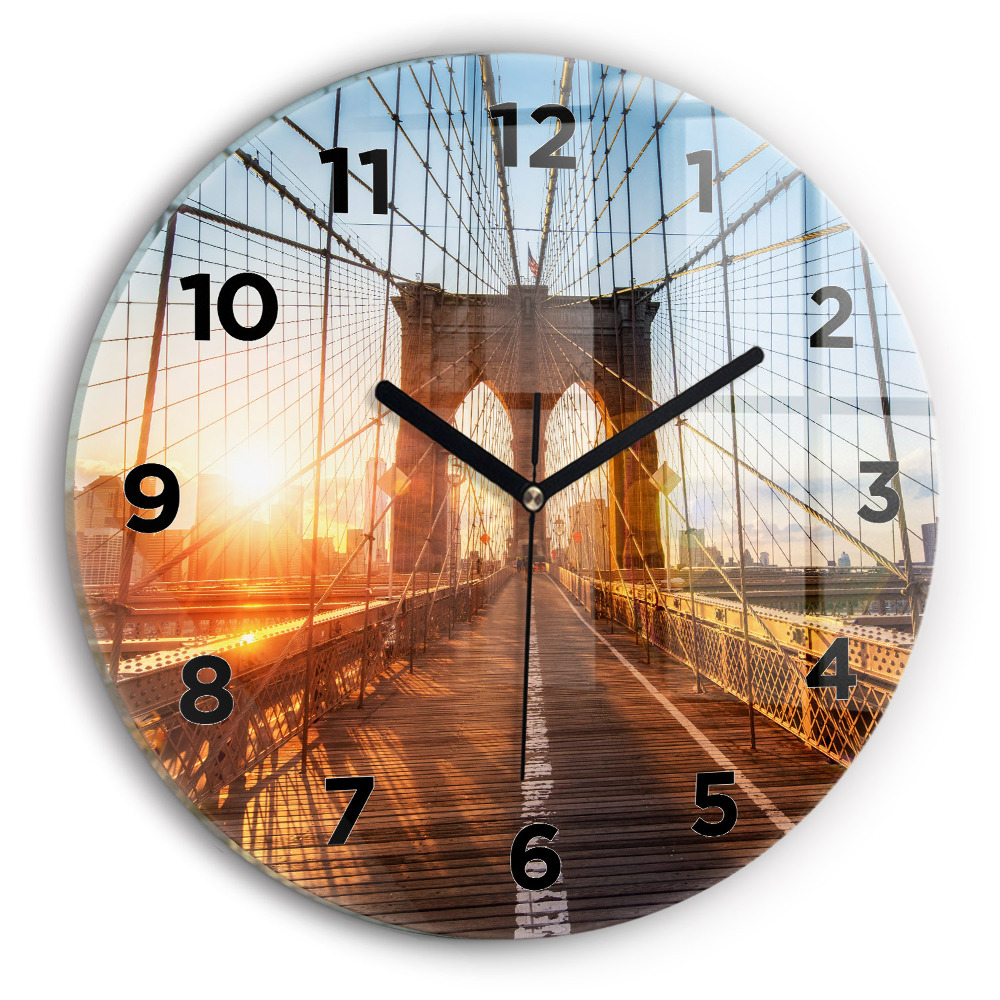 Horloge ronde Pont de Brooklyn NYC