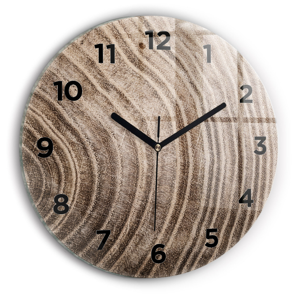 Horloge ronde Tronc d'arbre
