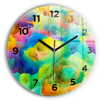 Horloge ronde Texture fractale
