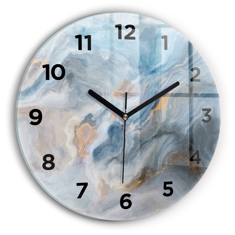 Horloge ronde murale Motif de marbre