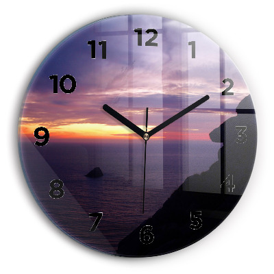 Horloge ronde Tête de pierre