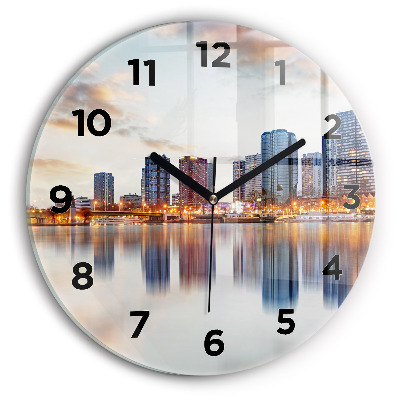 Horloge ronde Panorama avec la Tour Eiffel