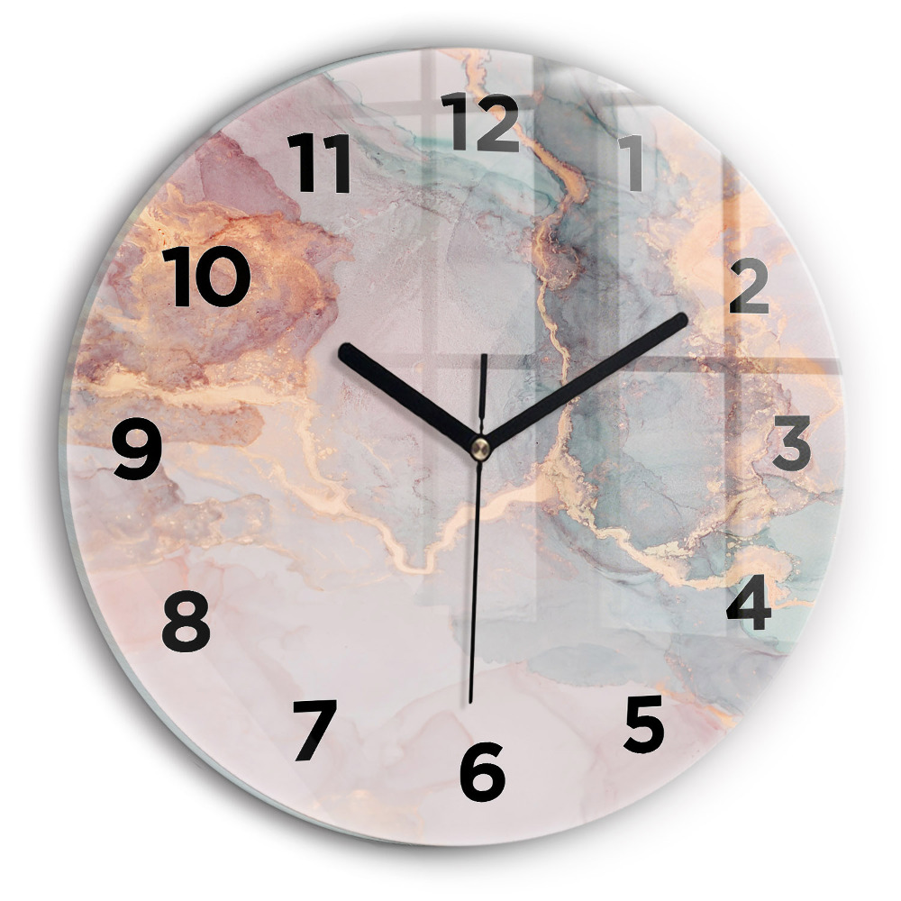 Horloge ronde Texture de marbre