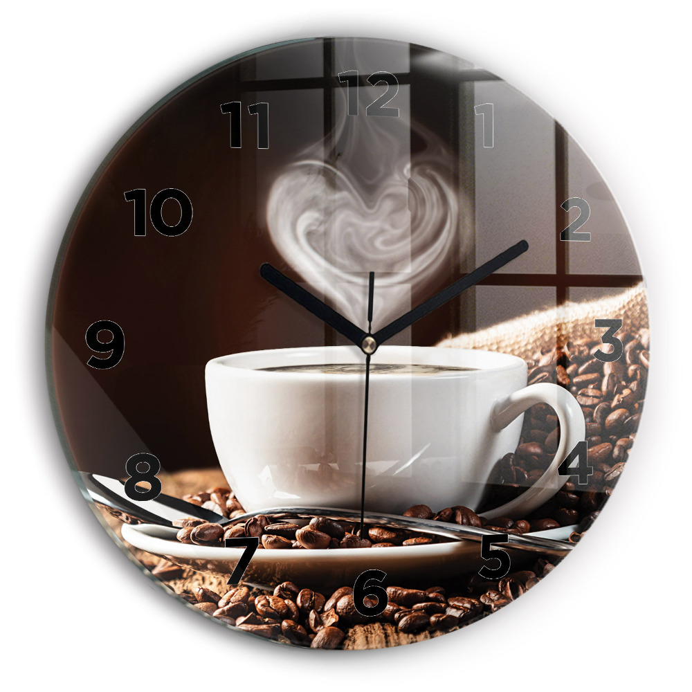 Horloge ronde Coupe de café