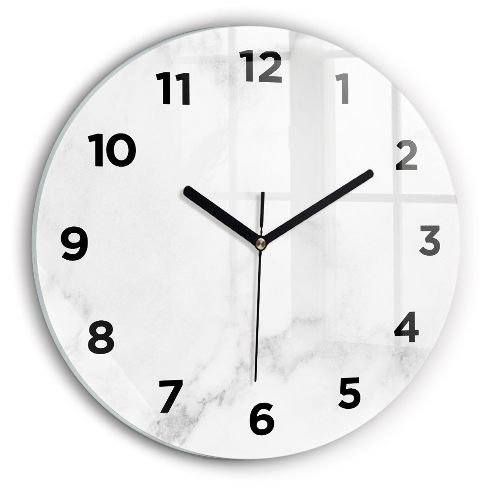 Horloge ronde Marbre élégant
