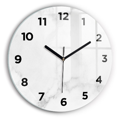 Horloge ronde Marbre élégant