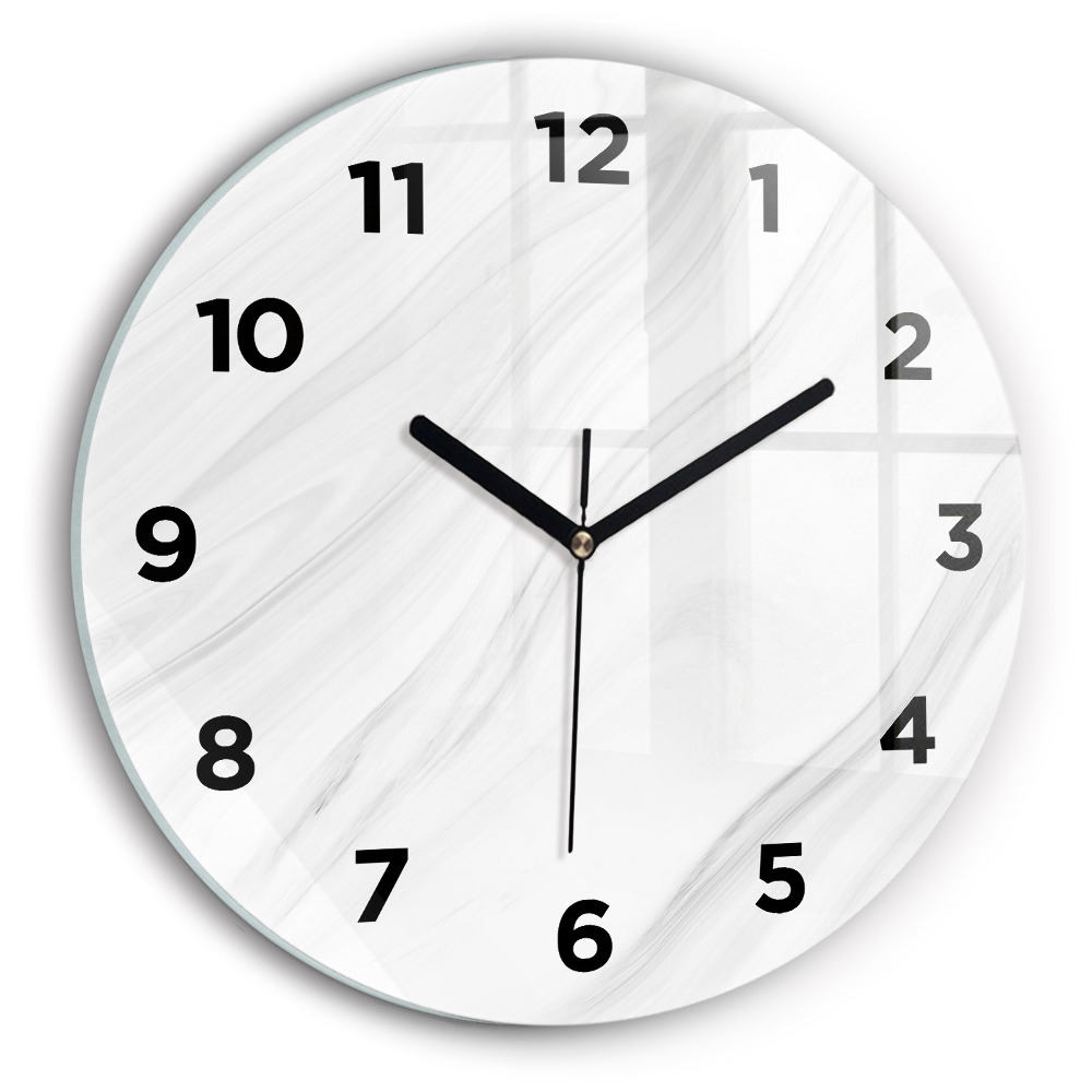 Pendule murale ronde Marbre décoratif