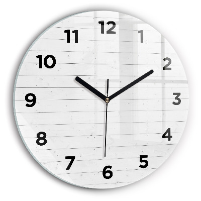 Horloge ronde Panneaux en bois