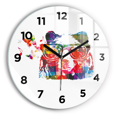 Horloge ronde murale Tête d'ours