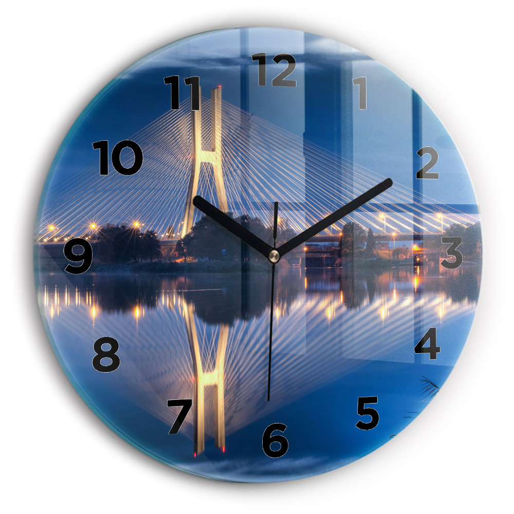 Horloge ronde en verre Pont Rędziński Wroclaw