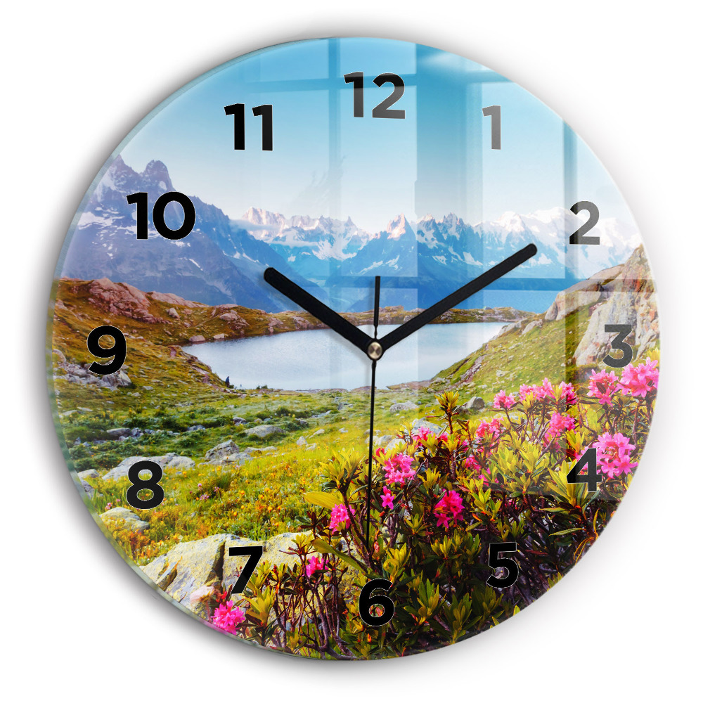 Horloge ronde Mont Blanc Chamonix glacier