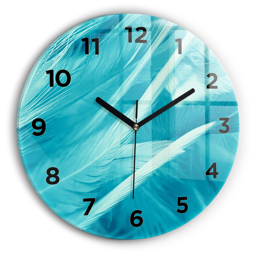 Horloge ronde murale Vert turquoise vintage