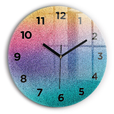 Pendule murale ronde Motif dégradé