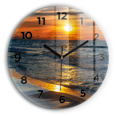 Pendule murale ronde Władysławowo Mer Baltique