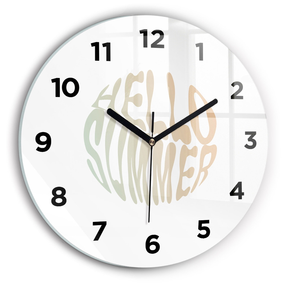 Horloge ronde murale Bonjour l'été !