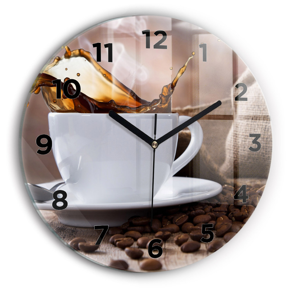Horloge ronde Tasse de café