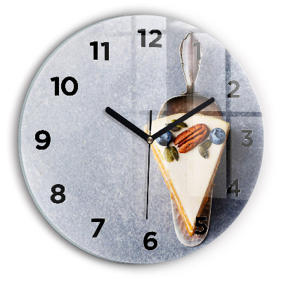 Horloge ronde Morceau de gâteau