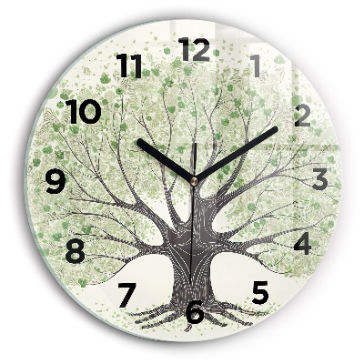 Pendule murale ronde Grand arbre nature