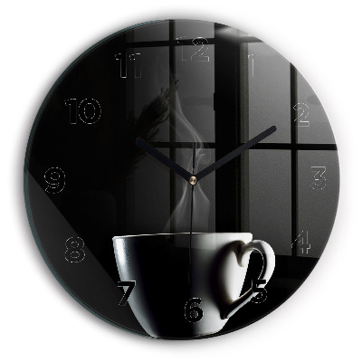 Horloge ronde Tasse de café