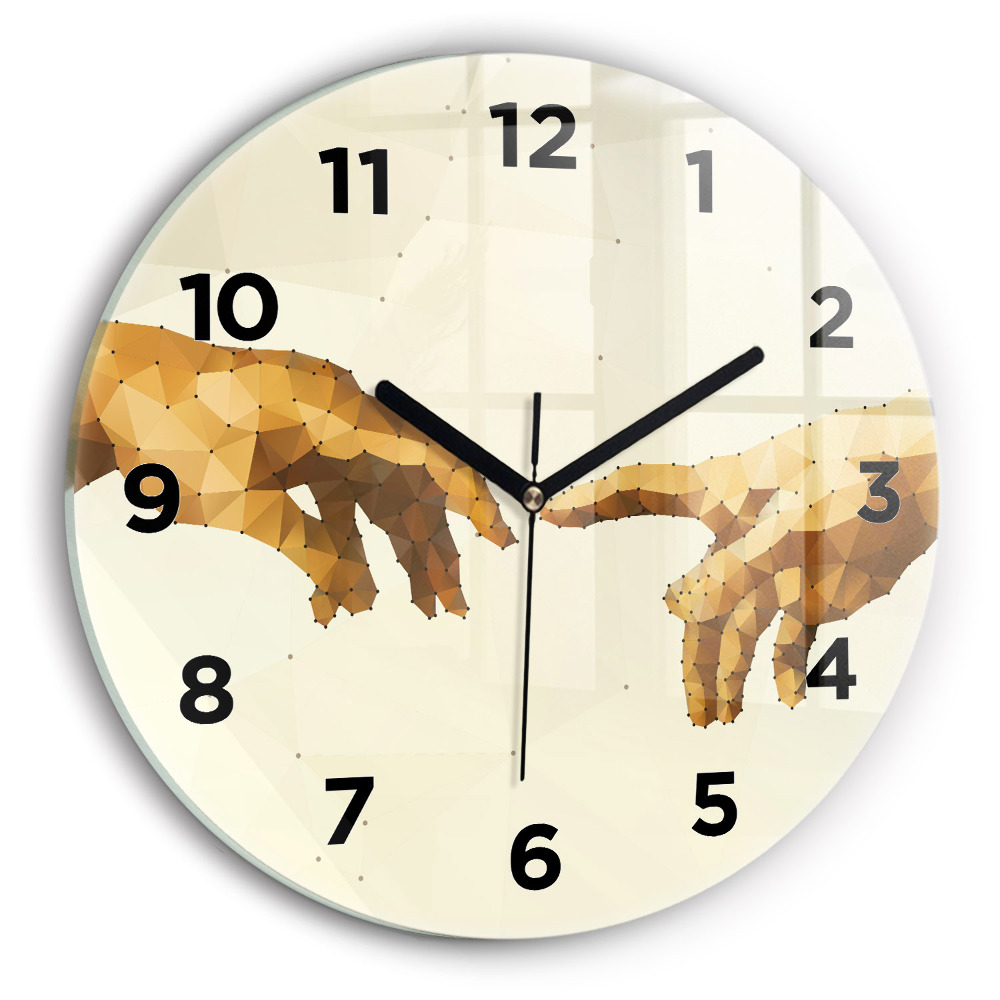 Horloge ronde Création d'Adam