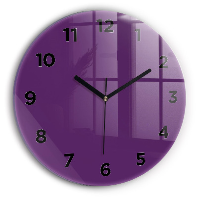 Horloge ronde Couleur violet
