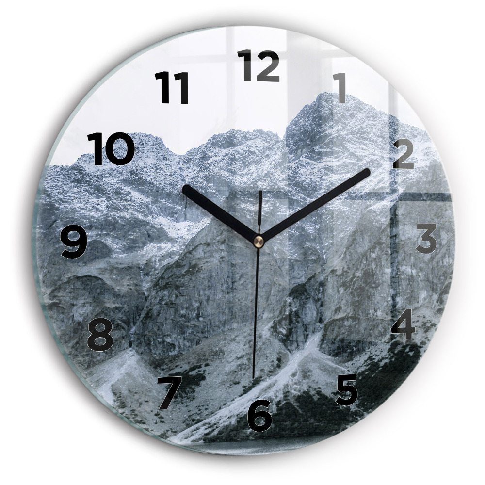 Horloge ronde en verre Morskie Oko dans les Tatras