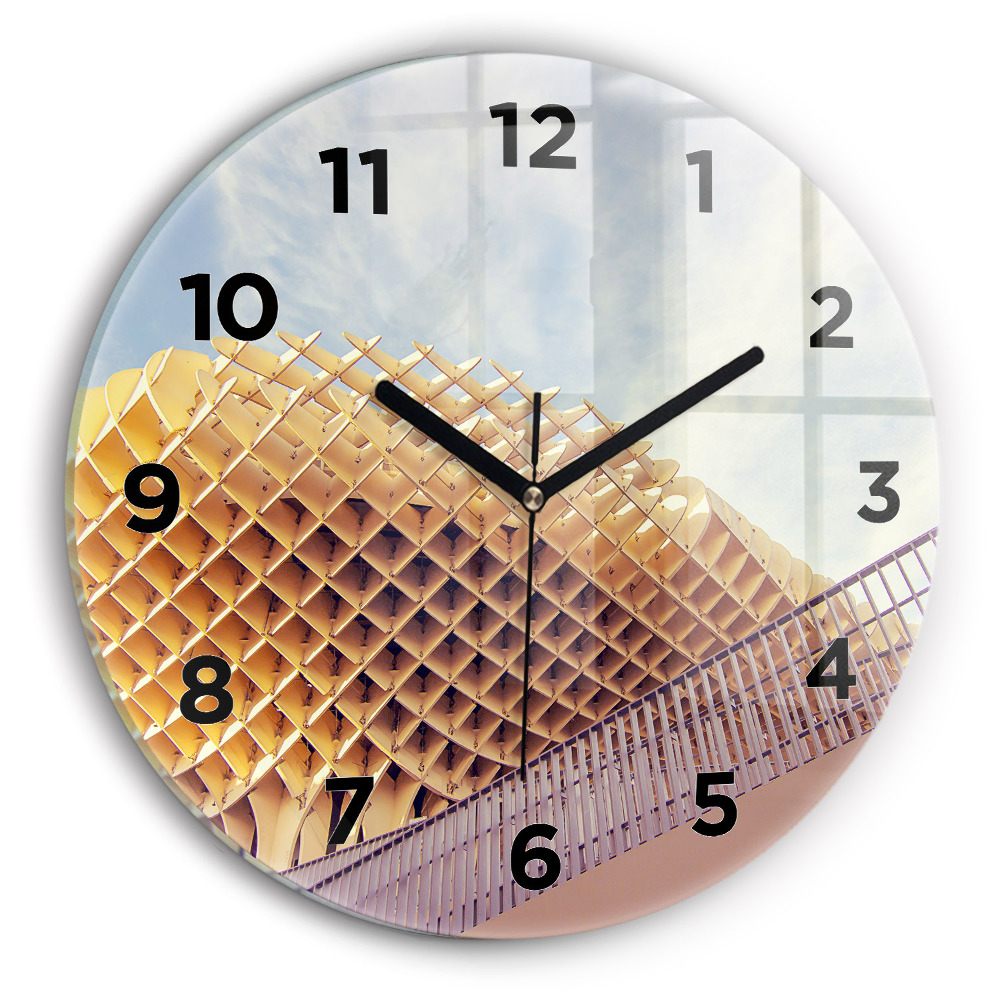 Horloge ronde murale Point de vue à Séville