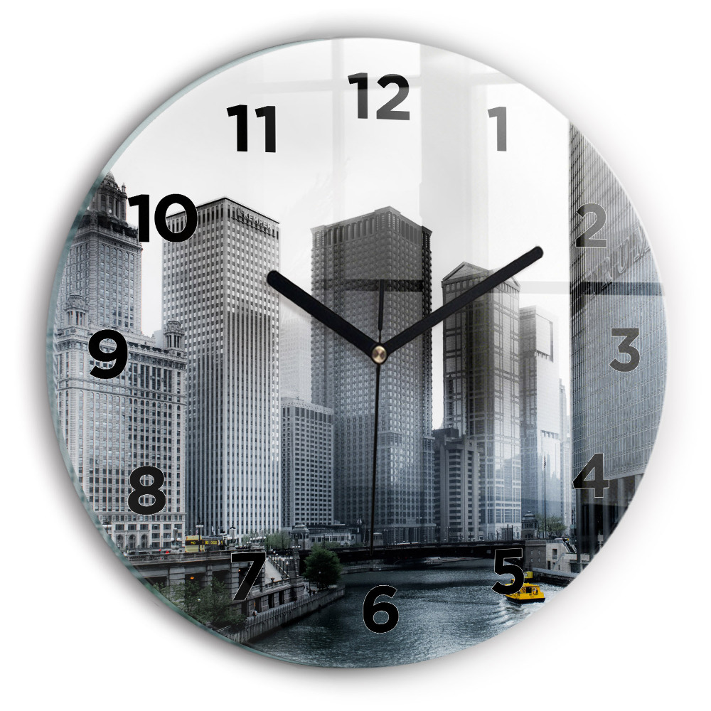 Horloge ronde Panorama de la ville