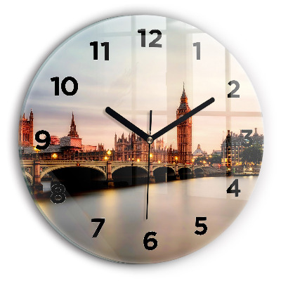 Horloge ronde Big Ben London skyline