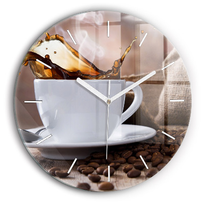 Horloge ronde 60 cm Tasse de café