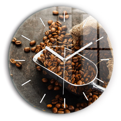 Horloge ronde 60 cm Sac de grains de café