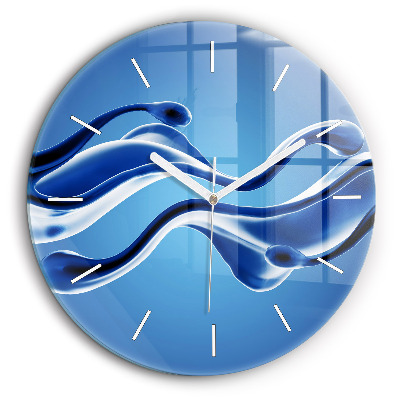 Horloge ronde 60 cm Abstrait liquide