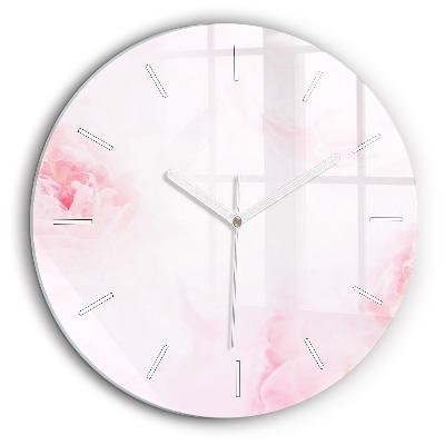 Pendule murale ronde 60 cm Fleurs en fleurs