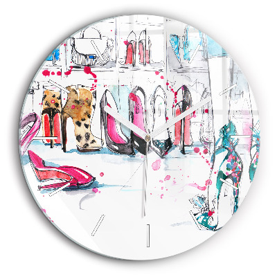 Horloge ronde en verre 60 cm Élément de féminité