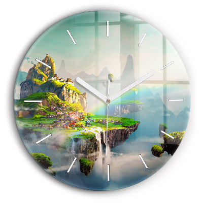 Pendule murale ronde 60 cm Fantaisie chinoise