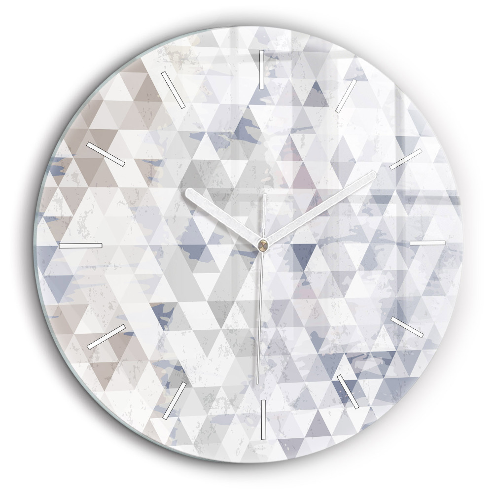 Pendule murale ronde 60 cm Motif géométrique