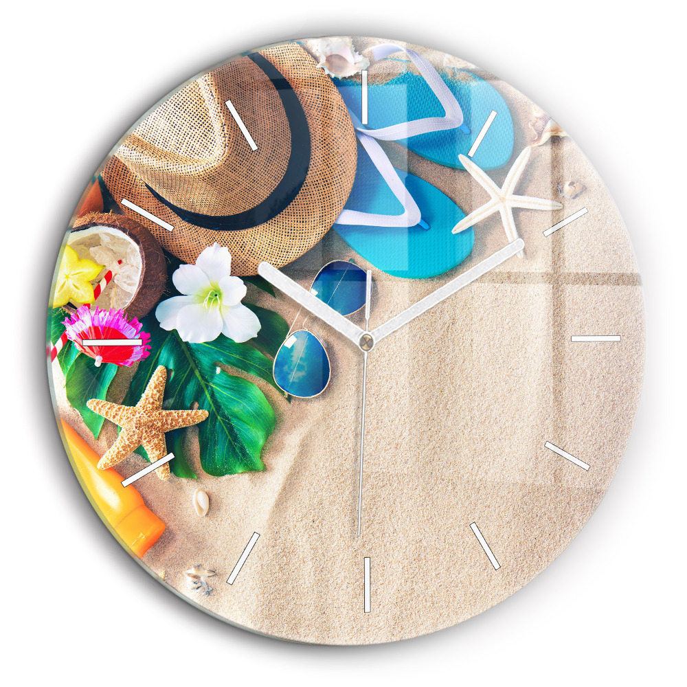 Pendule murale ronde 60 cm Accessoires de vacances