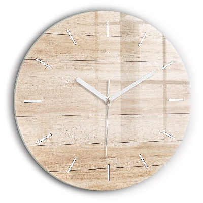 Horloge ronde 60 cm Texture en bois