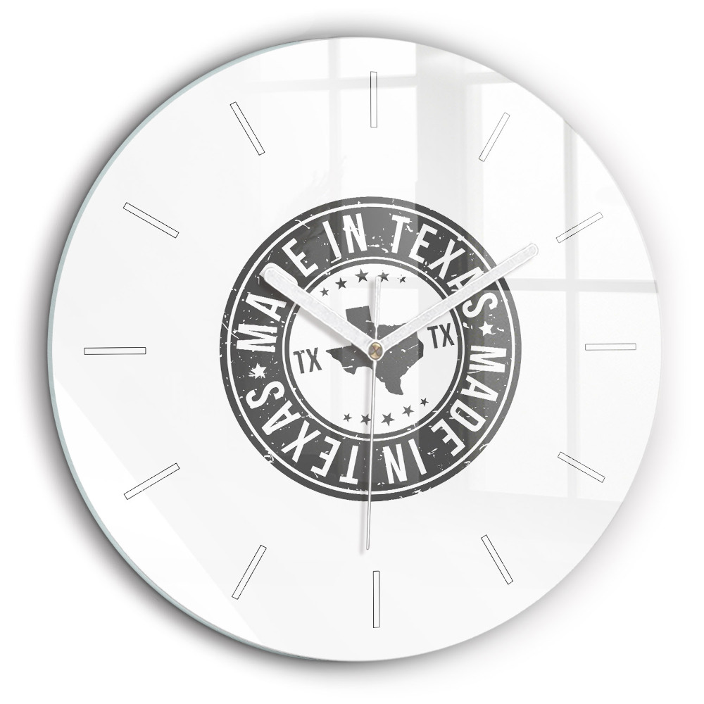 Pendule murale ronde 60 cm Timbre du Texas