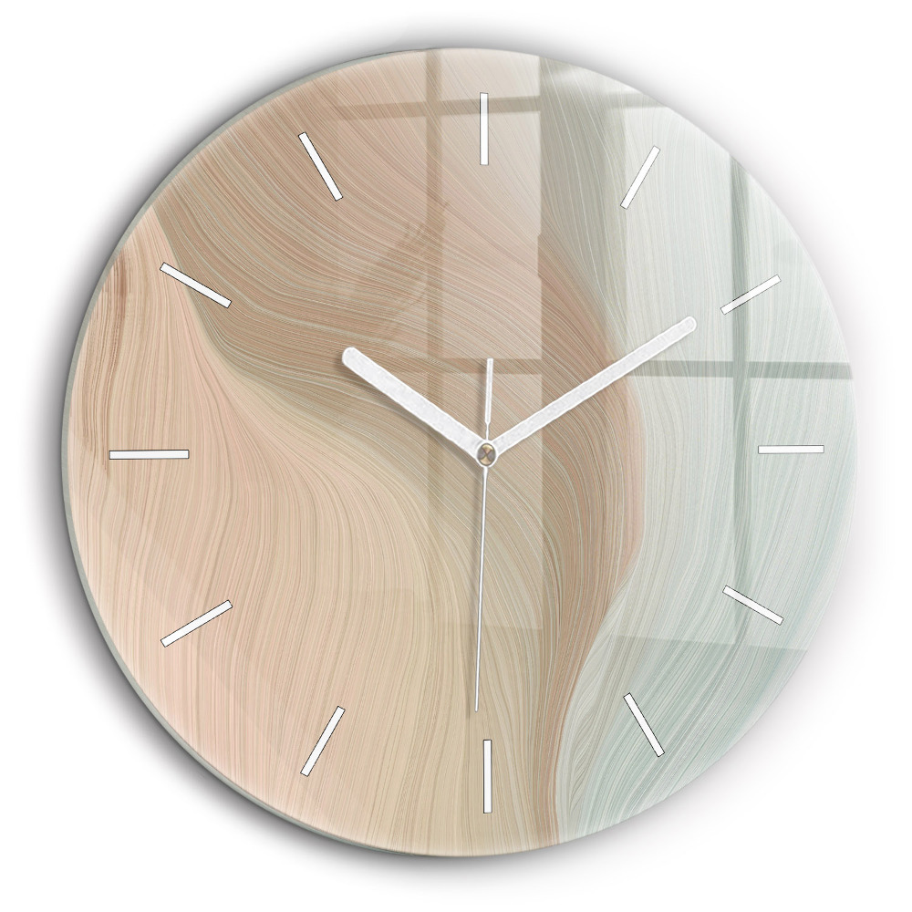 Horloge ronde 60 cm Vague abstraite