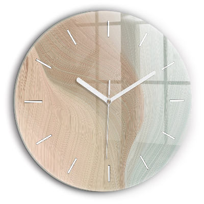 Horloge ronde 60 cm Vague abstraite