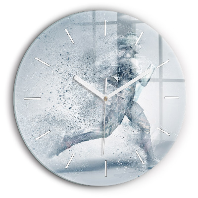 Horloge ronde en verre 60 cm Homme courant