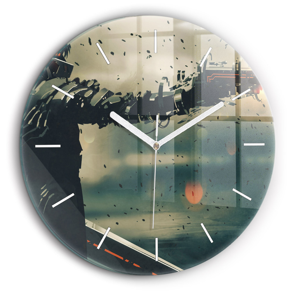 Horloge ronde 60 cm Jeu d'armes mortelles