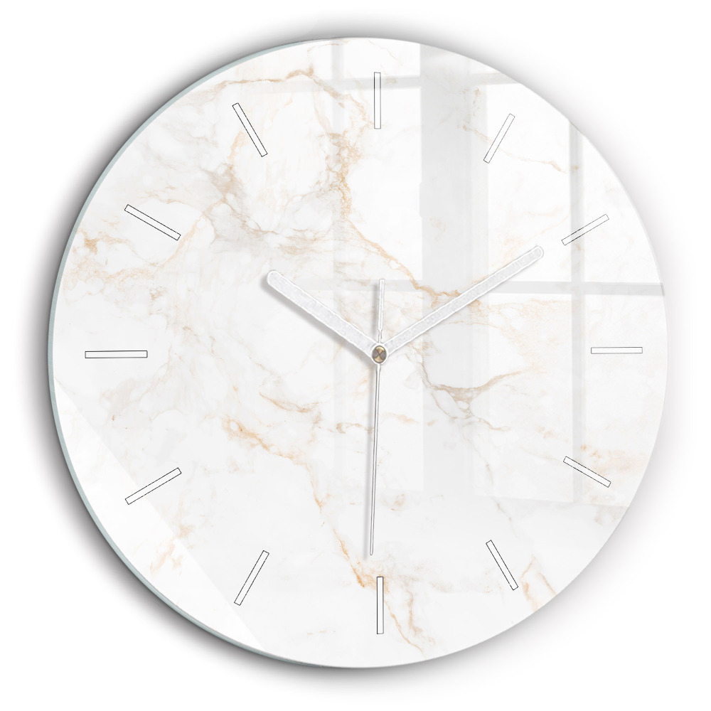 Horloge ronde 60 cm Marbre élégant